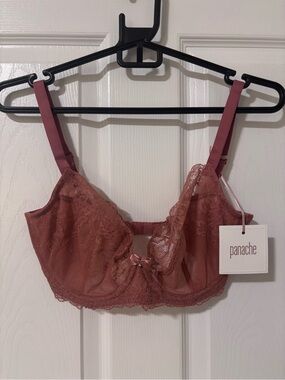 NWT Panache Ana Plunge Bra 30FF in Sienna